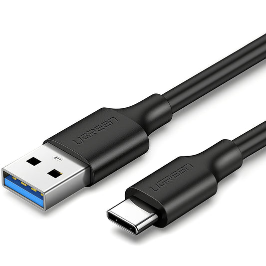 UGREEN US184 USB-A to USB-C Data and Charging Cable, 60W, 2m, Black