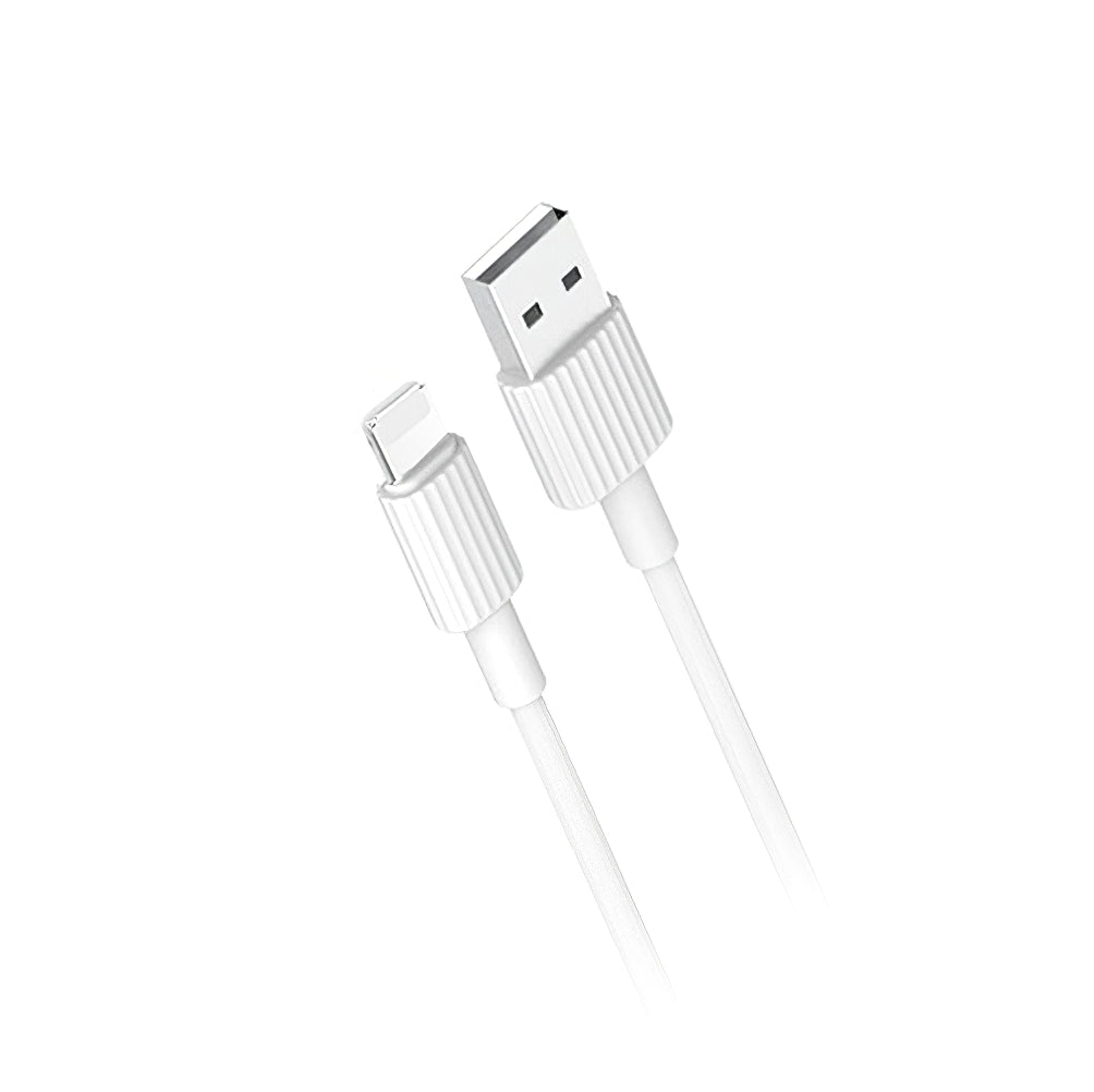 Kabel za podatke in polnjenje USB-A - Lightning XO Design NB156, 18W, 1m, Bel