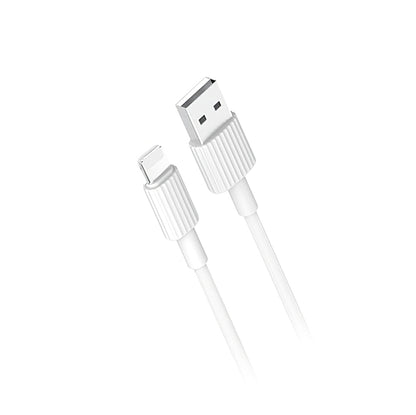 Kabel za podatke in polnjenje USB-A - Lightning XO Design NB156, 18W, 1m, Bel
