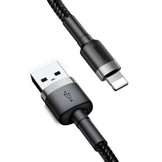 Kabel za podatke in polnjenje USB-A - Lightning Baseus Cafule, 18W, 3m, Siv CALKLF-RG1
