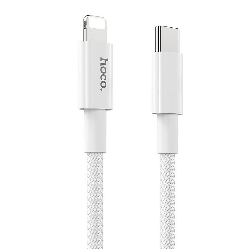 Kabel za podatke in polnjenje USB-C - Lightning HOCO X56, 20W, 1m, Bel