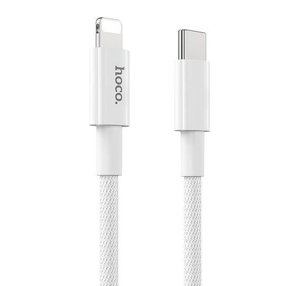 Kabel za podatke in polnjenje USB-C - Lightning HOCO X56, 20W, 1m, Bel