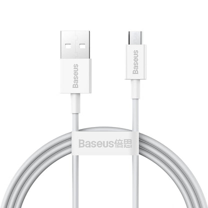 Kabel za podatke in polnjenje USB-A - microUSB Baseus Superior Series, 18W, 2m, Bel CAMYS-A02