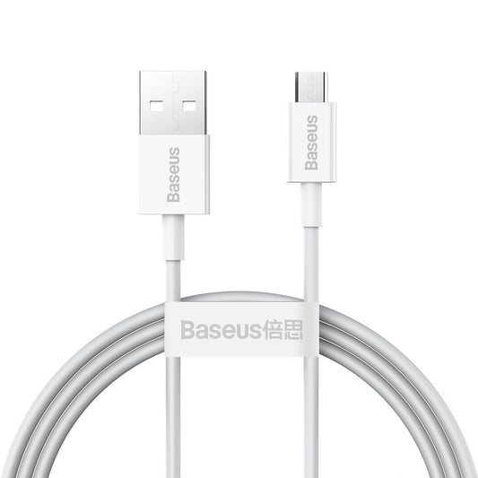 Kabel za podatke in polnjenje USB-A - microUSB Baseus Superior Series, 18W, 2m, Bel CAMYS-A02