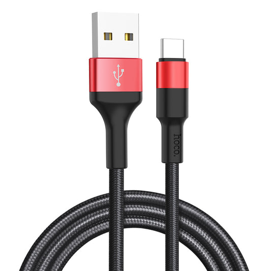 Kabel za podatke in polnjenje USB-A - USB-C HOCO X26 Xpress, 18W, 1m, črno rdeč
