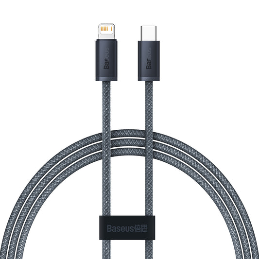USB-C to Lightning Data and Charging Cable - Baseus Dynamic Series, 20W, 1m, Gray CALD000016
