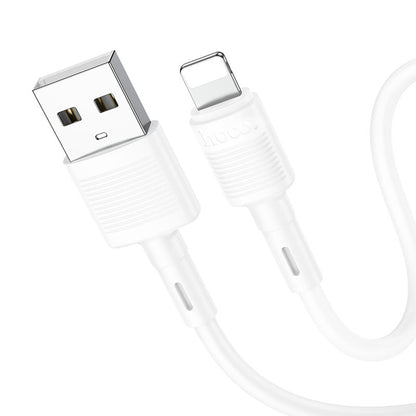 Podatkovni in polnilni kabel USB-A - Lightning HOCO X83 Victory, 18W, 1m, Bel