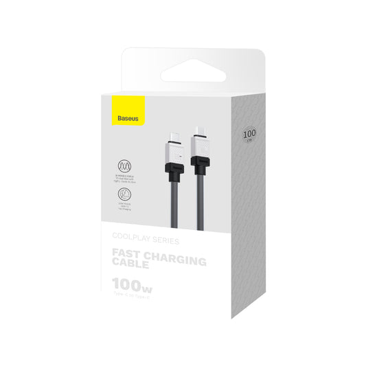 Kabel za podatke in polnjenje USB-C - USB-C Baseus CoolPlay, 100W, 1m, črn CAKW000201