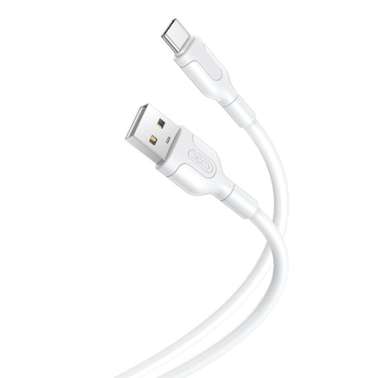 USB-A to USB-C Data and Charging Cable XO Design NB212, 18W, 1m, White