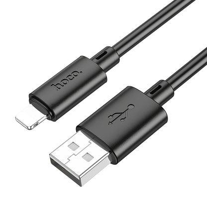 Podatkovni in polnilni kabel USB-A - Lightning HOCO X88, 18 W, 1 m, črn 