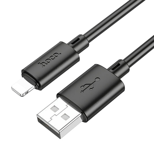 Podatkovni in polnilni kabel USB-A - Lightning HOCO X88, 18 W, 1 m, črn 