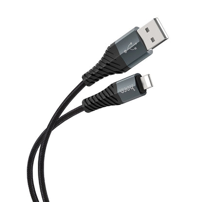 Podatkovni in polnilni kabel USB-A - Lightning HOCO X38 Cool, 18 W, 1 m, črn 