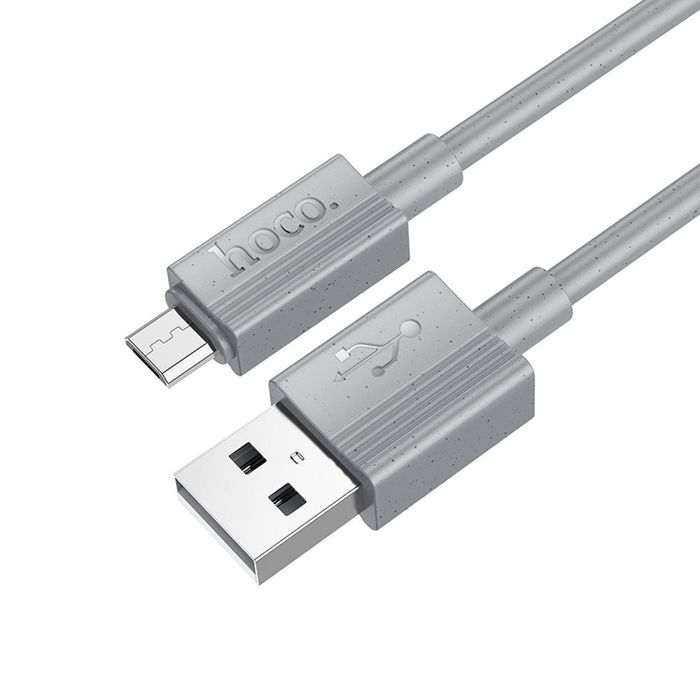 Kabel za prenos podatkov in polnjenje USB-A - microUSB HOCO X107, 18W, 1m, Siv