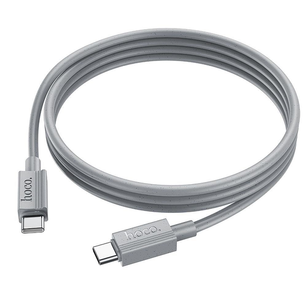Kabel za prenos podatkov in polnjenje USB-C - USB-C HOCO X107, 60W, 1m, Siv