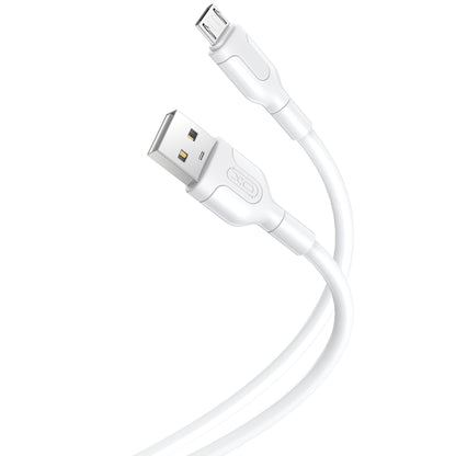 Kabel za podatke in polnjenje USB-A - microUSB XO Design NB212, 18W, 1m, Bel
