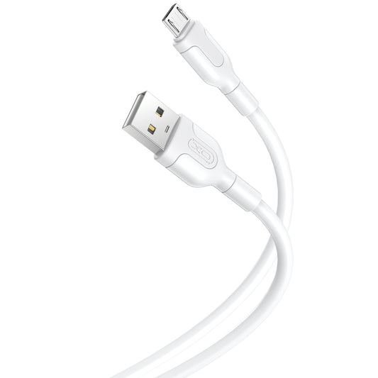 Kabel za podatke in polnjenje USB-A - microUSB XO Design NB212, 18W, 1m, Bel