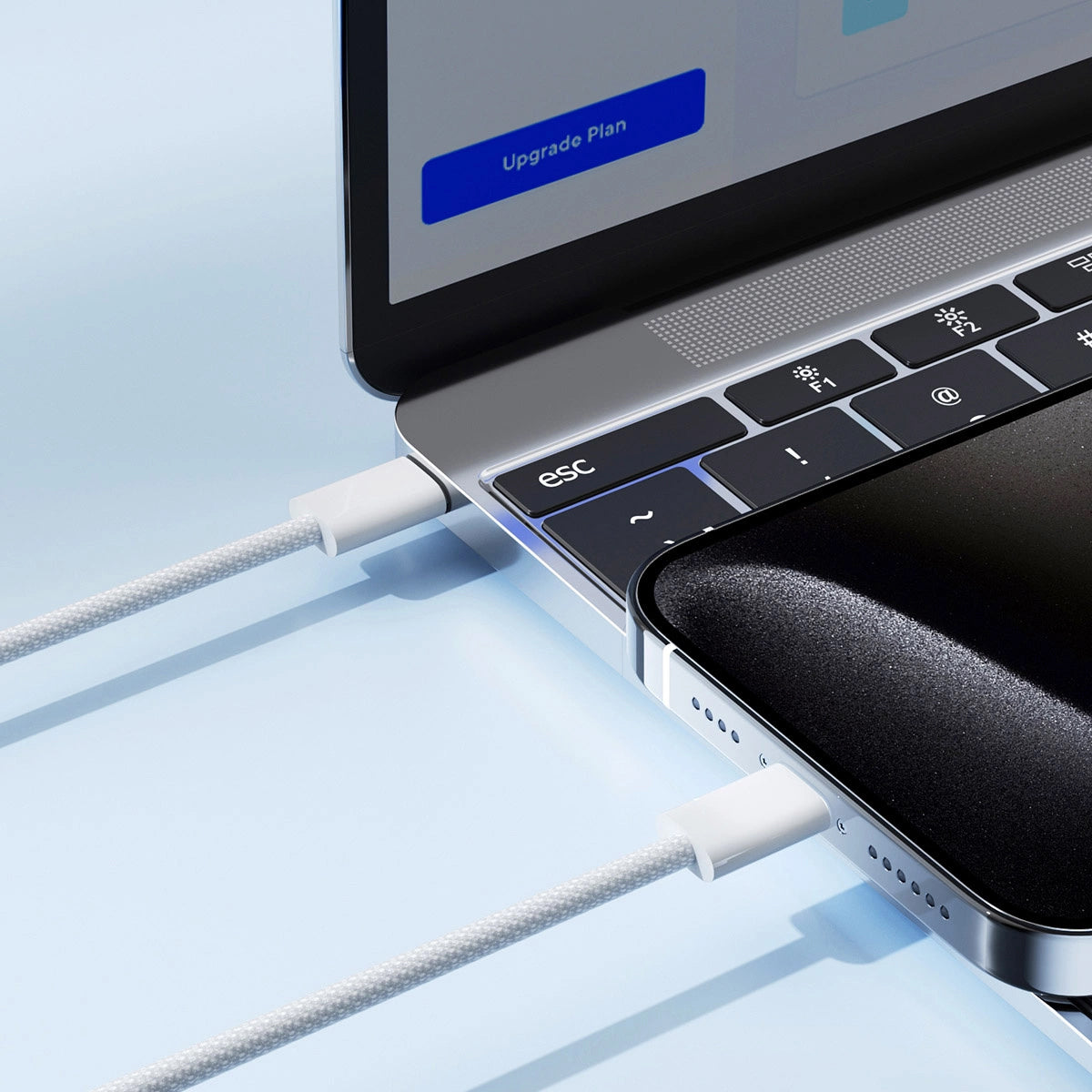 Podatkovni in polnilni kabel USB-C - USB-C Joyroom S-A45, 60 W, 1 m, bel 