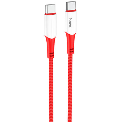 USB-C Data and Charging Cable - USB-C HOCO X70, 60W, 1m, Red 