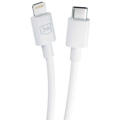 USB-C - Lightning podatkovni in polnilni kabel 3MK Hyper, 20W, 1,2 m, bel
