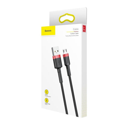 Podatkovni in polnilni kabel USB-A - microUSB Baseus Cafule, 18W, 2m, rdeč