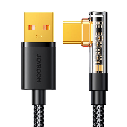 Kabel za podatke in polnjenje USB-A - USB-C Joyroom S-UC027A6 Angled, 60W, 1.2m, črn