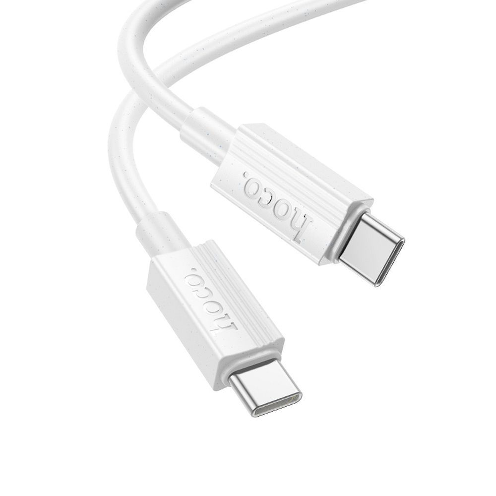 Kabel za podatke in polnjenje USB-C - USB-C HOCO X107, 60W, 1m, Bel