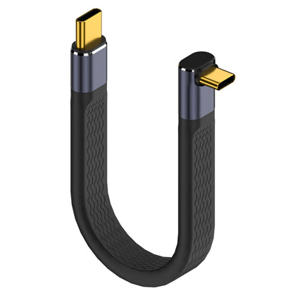 Kabel za prenos podatkov in polnjenje USB-C - USB-C OEM Angled 8K Video Version 2, 240W, 0.15m, črn
