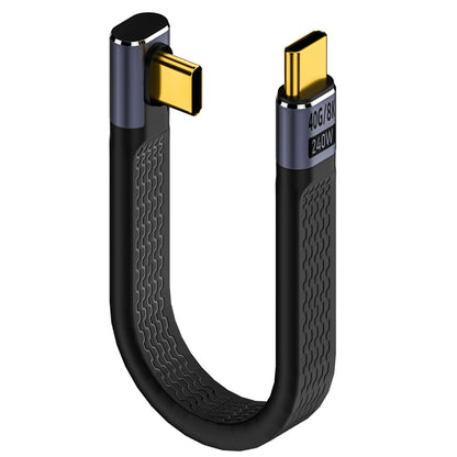 Kabel za podatke in polnjenje USB-C - USB-C OEM Angled 8K Video, 240W, 0.15m, črn
