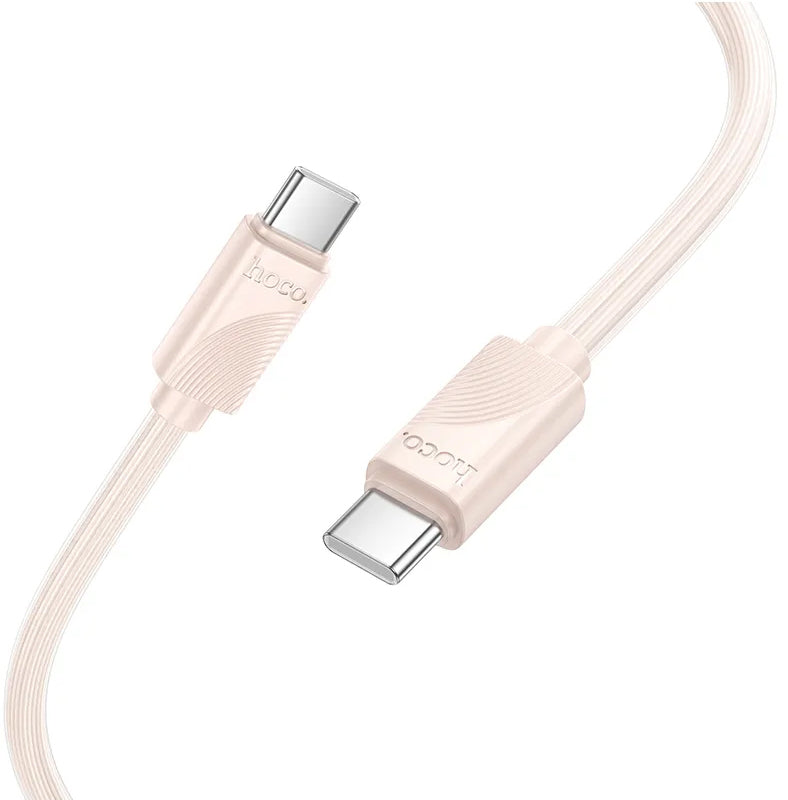 Kabel za podatke in polnjenje USB-C - USB-C HOCO X114, 60W, 1m, Roza