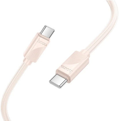 Kabel za podatke in polnjenje USB-C - USB-C HOCO X114, 60W, 1m, Roza