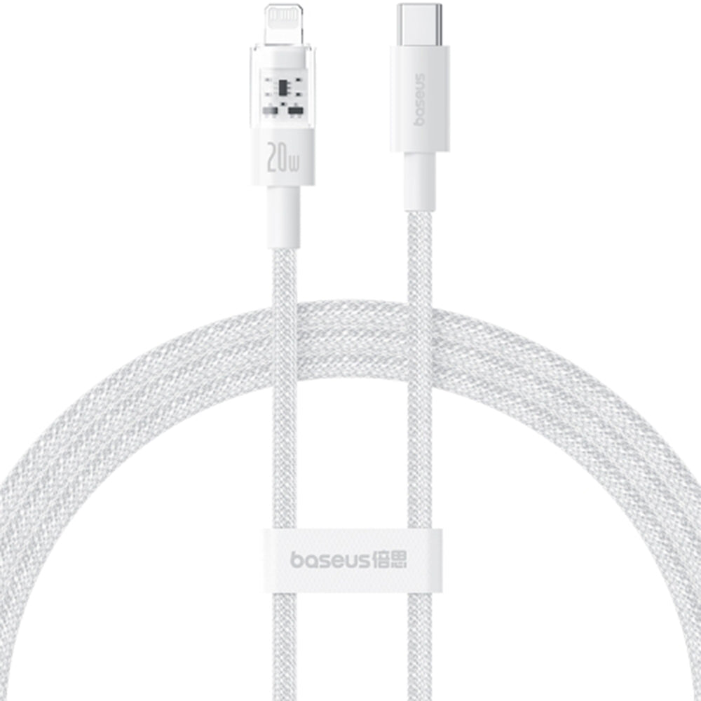 Kabel za podatke in polnjenje USB-C - Lightning Baseus Gem, 20W, 1m, Bel P10373001211-00