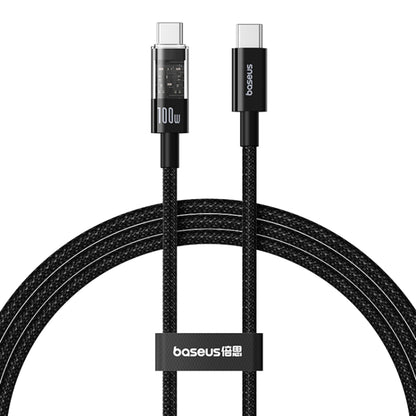 Kabel za prenos podatkov in polnjenje USB-C - USB-C Baseus Gem, 100W, 1m, Črn P10373000111-00
