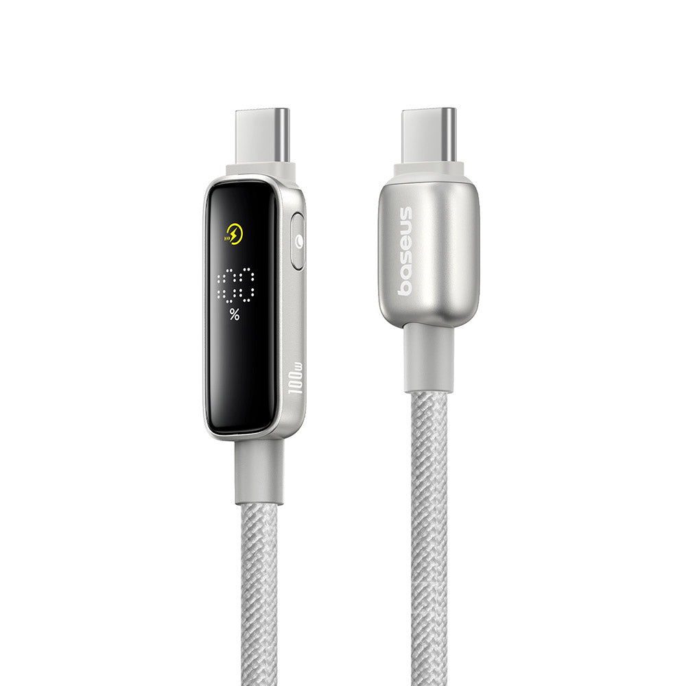 Kabel za podatke in polnjenje USB-C - USB-C Baseus Vipow Display, 100W, 2m, Siv P10381802851-01