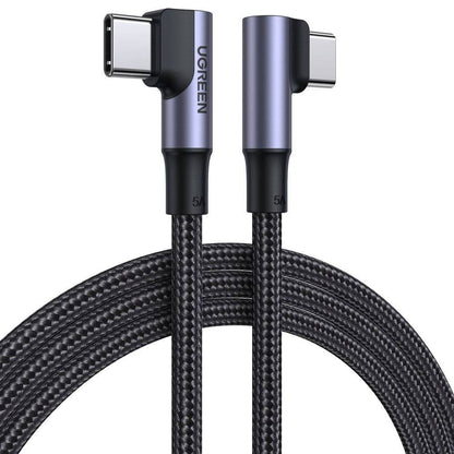 Kabel za podatke in polnjenje USB-C - USB-C UGREEN US335 Angled, 100W, 2m, črn