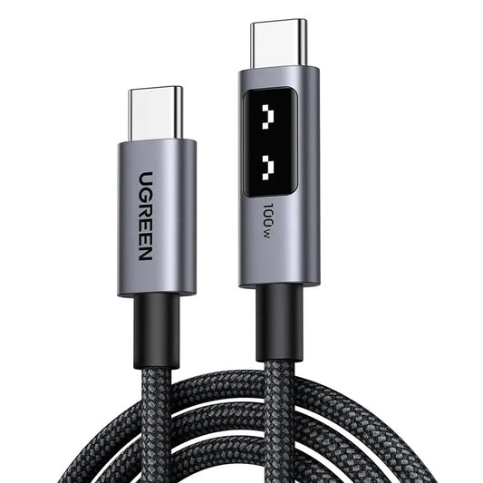 Kabel za podatke in polnjenje USB-C - USB-C UGREEN L509, 100W, 1m, Siv
