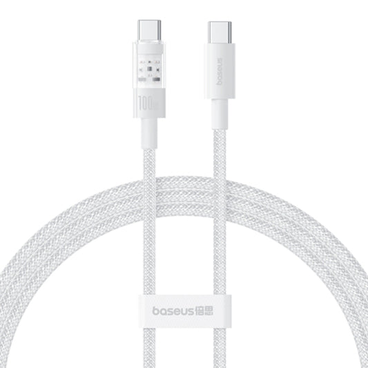 Podatkovni in polnilni kabel USB-C - USB-C Baseus Gem, 100W, 2m, Bel P10373000211-01