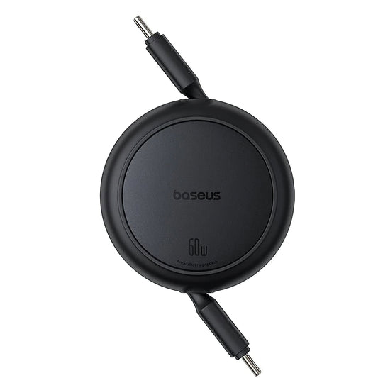 Kabel za podatke in polnjenje USB-C - USB-C Baseus Free2Pull Mini Retractable, 60W, 1m, Črn P10364500111-01