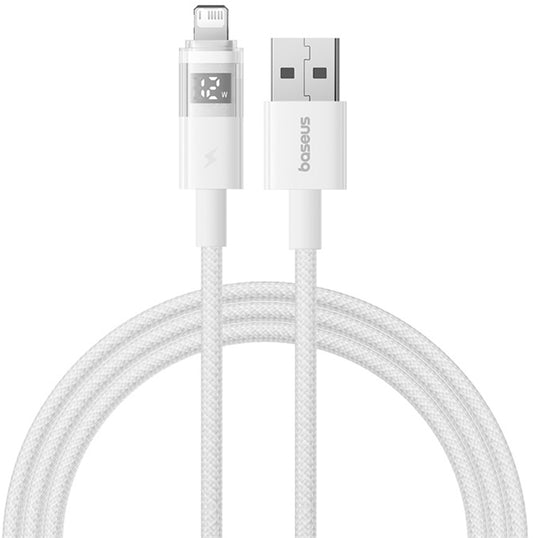 Kabel za podatke in polnjenje USB-A - Lightning Baseus Display 2, 18W, 2m, Bel P10382700211-01