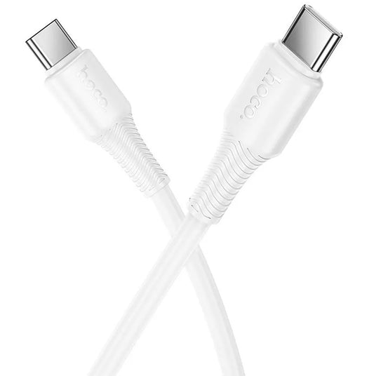Kabel za podatke in polnjenje USB-C - USB-C HOCO X120, 60W, 1m, Bel