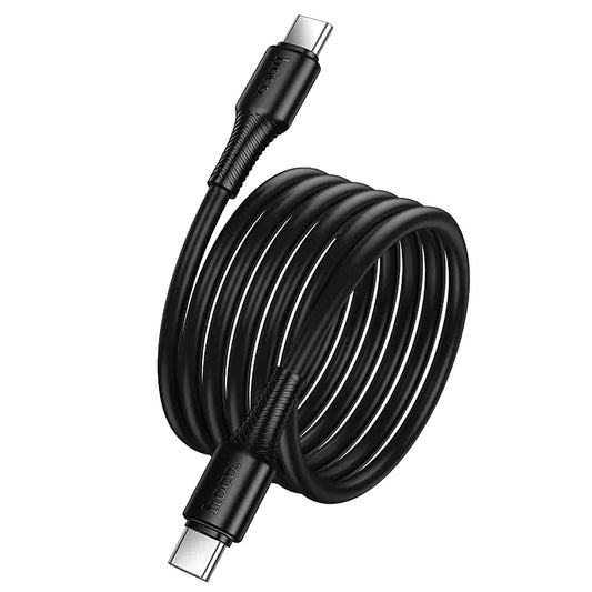 Kabel za podatke in polnjenje USB-C - USB-C HOCO X120, 60W, 1m, črn