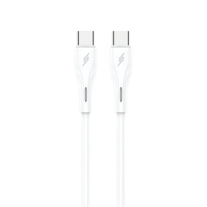 USB-C podatkovni in polnilni kabel - USB-C Sendem M36C, 66W, 1m, bel