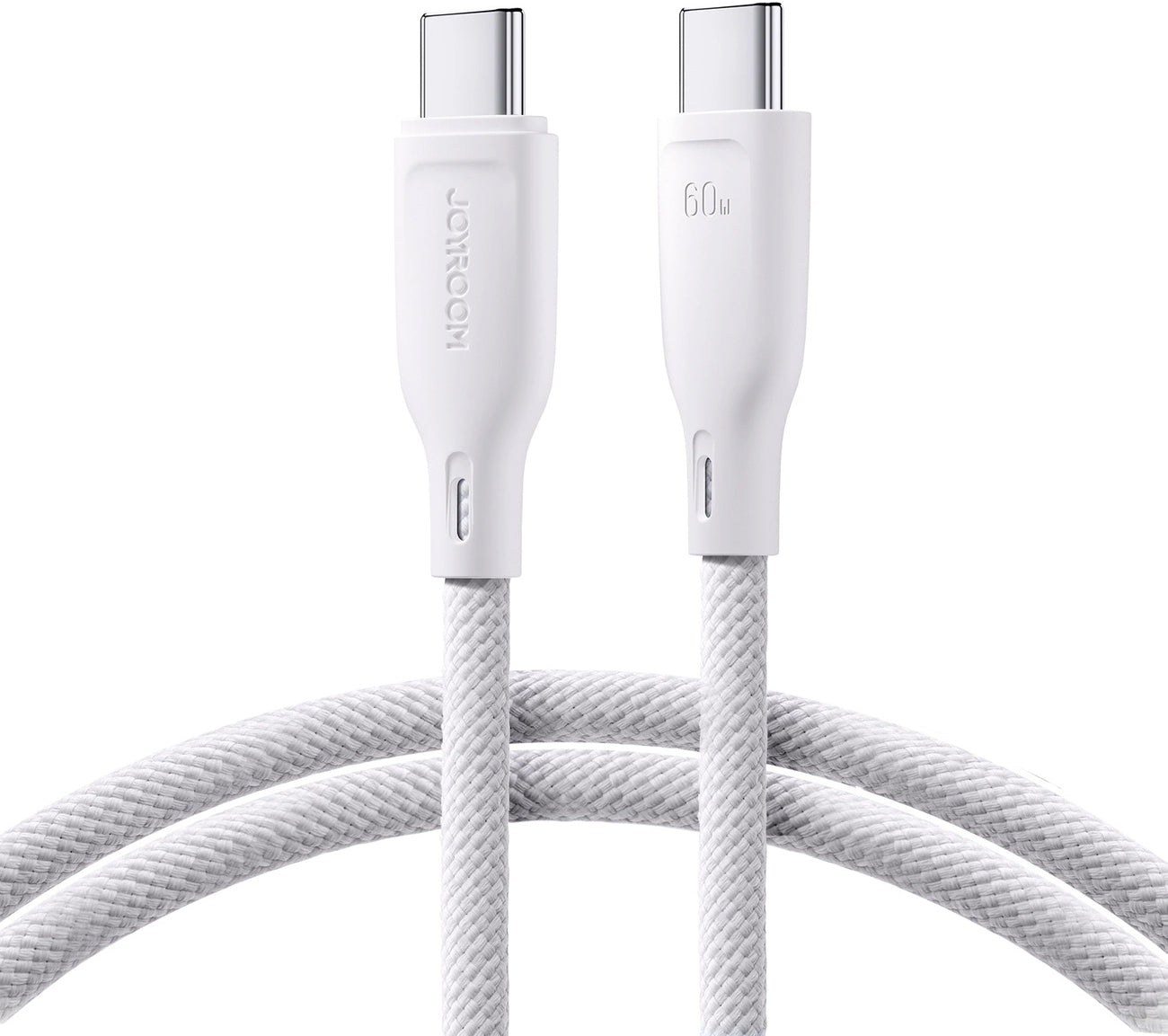 Kabel za podatke in polnjenje USB-C - USB-C Joyroom Multi-Color S-A34, 60W, 1m, Bel