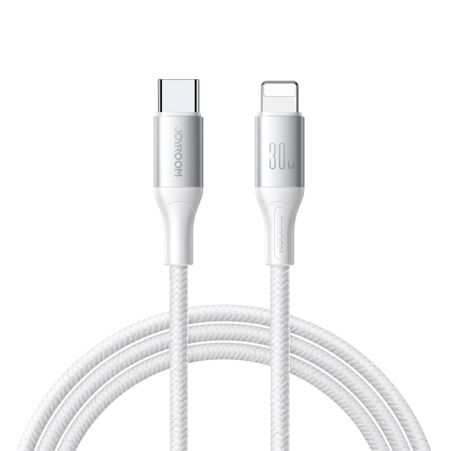 Kabel za podatke in polnjenje USB-C - Lightning Joyroom S-A28 Flash, 30W, 1m, Bel