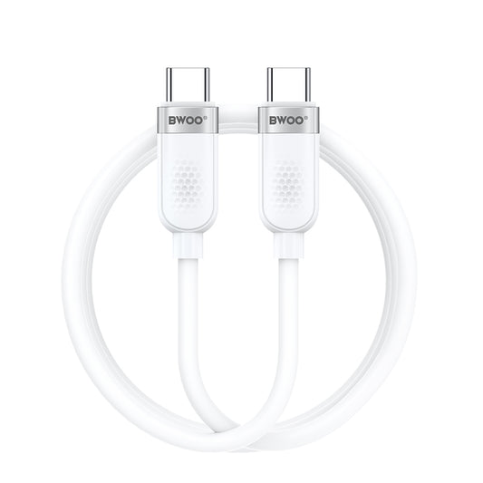 Kabel za podatke in polnjenje USB-C - USB-C BWOO BO-X315C, 100W, 1m, Bel