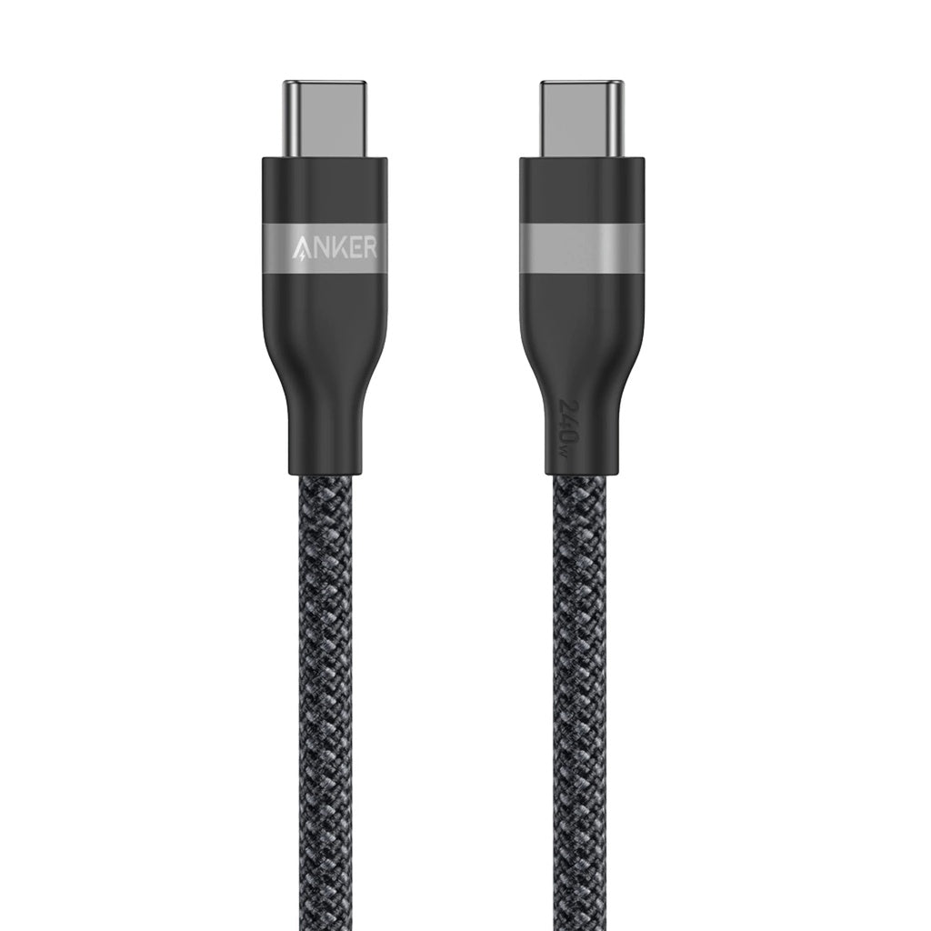 Kabel za prenos podatkov in polnjenje USB-C - USB-C Anker, 240W, 0.9m, Črn A82E2H11