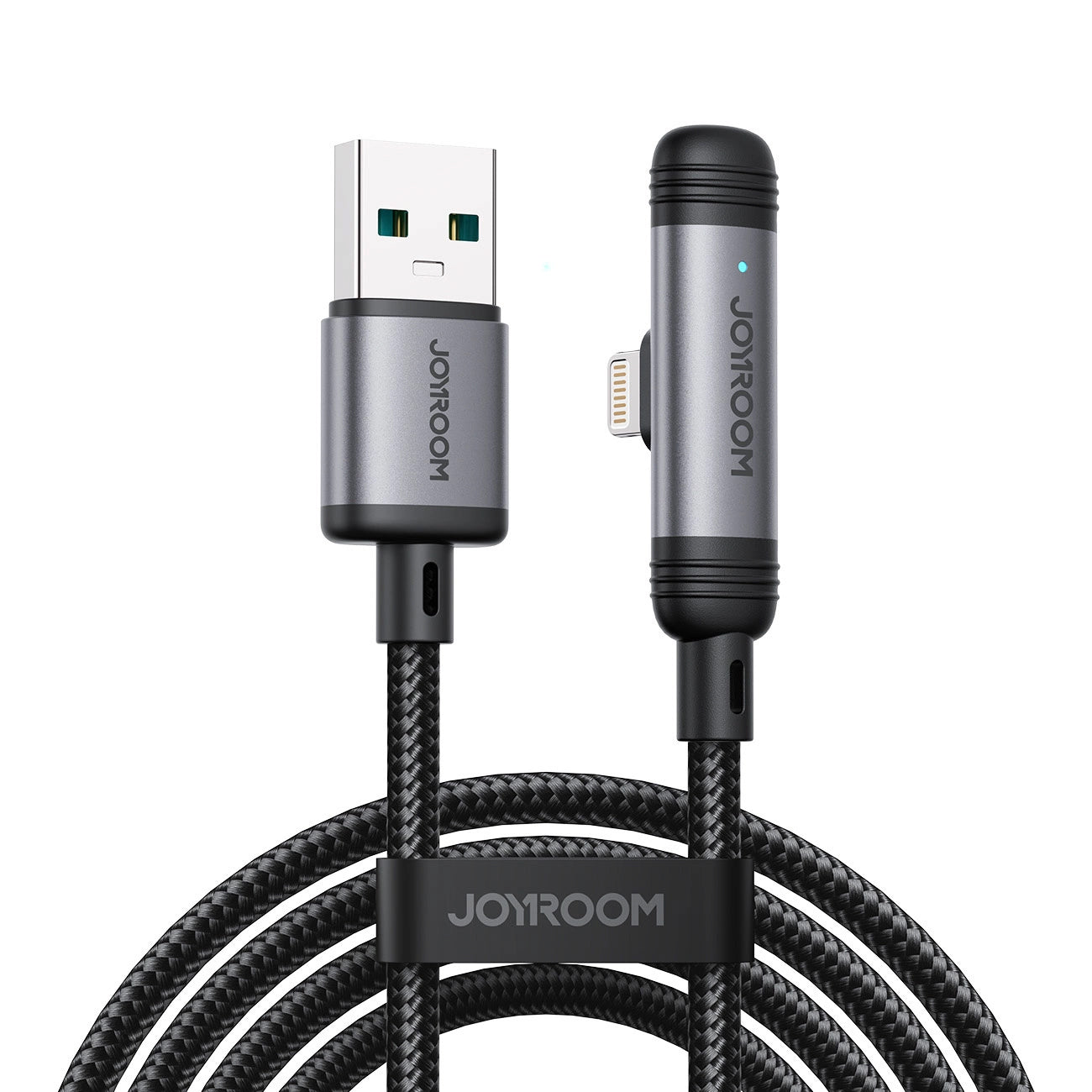 Kabel za podatke in polnjenje USB-A - Lightning Joyroom S-A56 EnjoyX Angled, 18W, 1.2m, črn