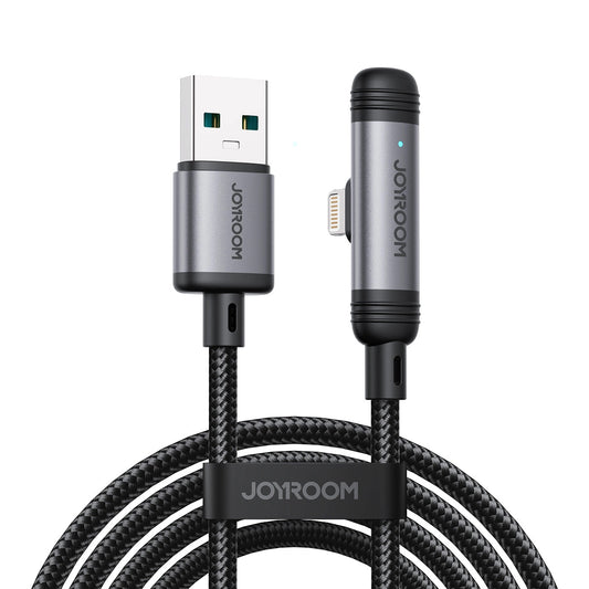 Kabel za podatke in polnjenje USB-A - USB-C Joyroom S-A56 EnjoyX Angled, 20W, 1.2m, črn