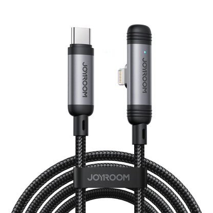 Kabel za prenos podatkov in polnjenje USB-C - Lightning Joyroom S-A56 EnjoyX Angled, 30W, 1.2m, črn