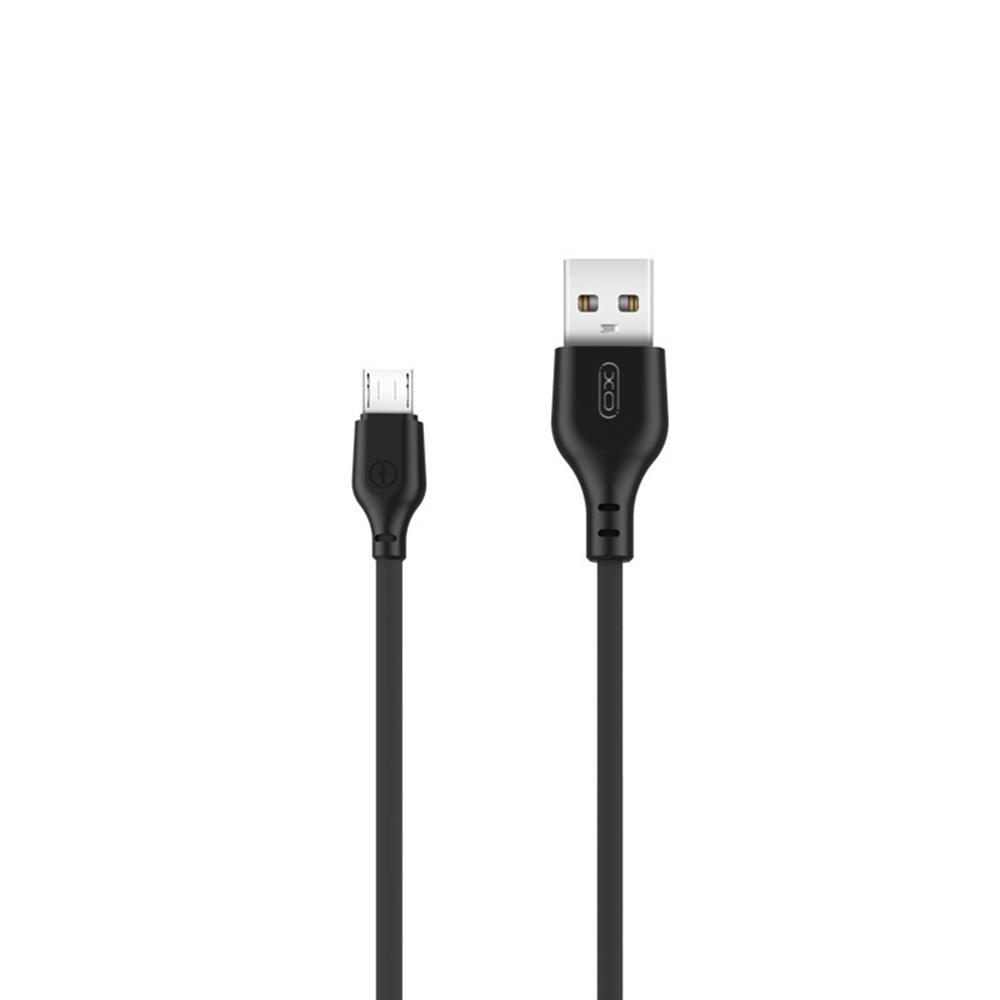 Kabel za podatke in polnjenje USB-A - microUSB XO Design NB103, 18W, 1m, črn
