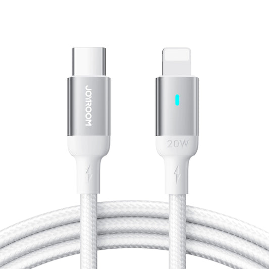 Kabel za prenos podatkov in polnjenje USB-C - Lightning Joyroom S-A10, 20W, 1.2m, Bel